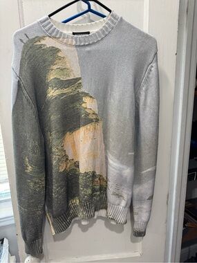 PLEASURES Moon Knit Sweater Size Medium